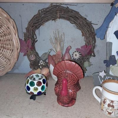 Fall & Thanksgiving Decorations, turkey, pilgrims, dishes, Placemats and more Fall themed items