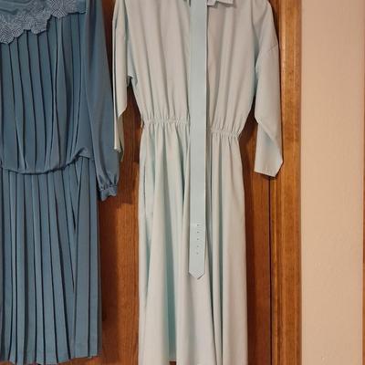 Three vintage Women's Dresses 13/14 American Shirt Dress, Around Town, For the Mood Size 12 / 14
