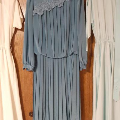 Three vintage Women's Dresses 13/14 American Shirt Dress, Around Town, For the Mood Size 12 / 14