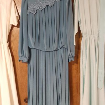 Three vintage Women's Dresses 13/14 American Shirt Dress, Around Town, For the Mood Size 12 / 14