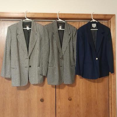 Three suit coats / Blazers size 16 & 14 Classic Collection and Requirements