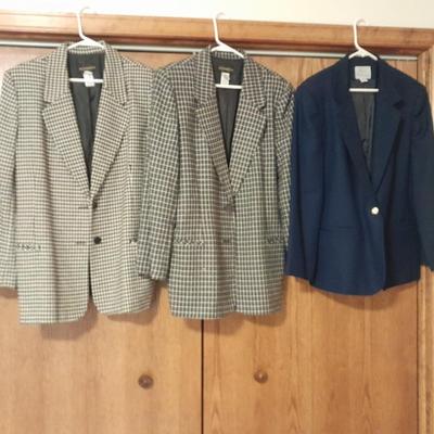 Three suit coats / Blazers size 16 & 14 Classic Collection and Requirements
