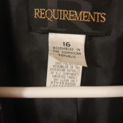 Three suit coats / Blazers size 16 & 14 Classic Collection and Requirements