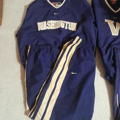 Two Nike Washington State Jogging suits, Pant / Jacket sets Size Medium and XL