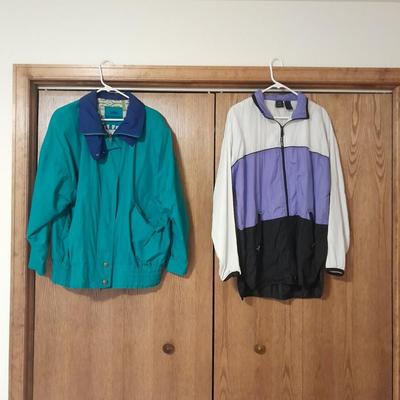 Two Women's Jackets London Fog Large, and USA Jacket size L