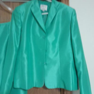 Two Blazer / Skirt Sets Laura Gayle Size 14, and NWT Sea green LeSuit size 14