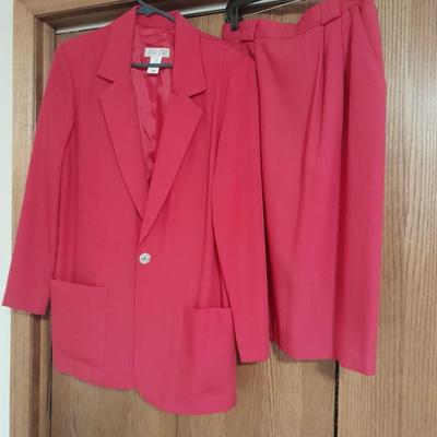 Two Blazer / Skirt Sets Laura Gayle Size 14, and NWT Sea green LeSuit size 14