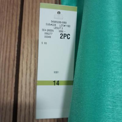Two Blazer / Skirt Sets Laura Gayle Size 14, and NWT Sea green LeSuit size 14
