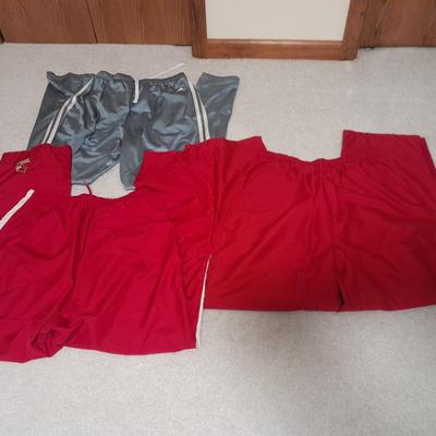 Three pairs of jogging / sports pants Adidas L, Holloway L, Illinois Redbirds