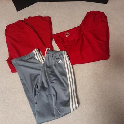 Three pairs of jogging / sports pants Adidas L, Holloway L, Illinois Redbirds