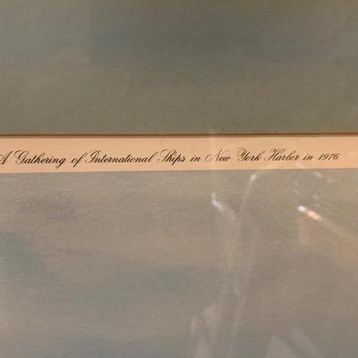 1976 New York Harbor Sailing Ships Kipp Goldwedel