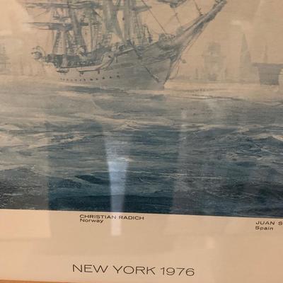 1976 New York Harbor Sailing Ships Kipp Goldwedel