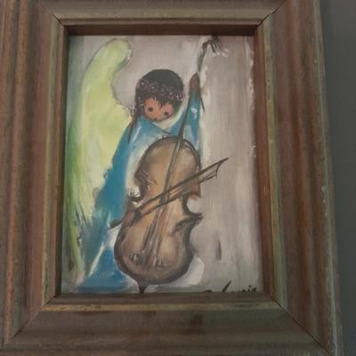 Vintage prints and art Ward, DeGrazia, and lady dancing to man playing guitar