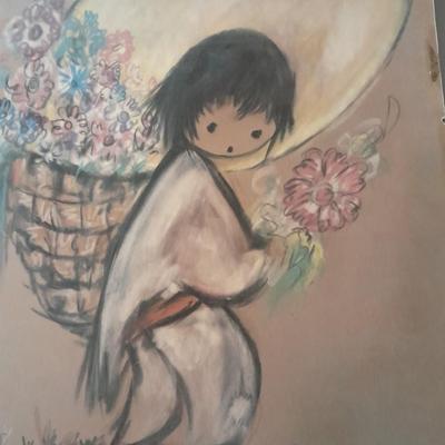 Vintage prints and art Ward, DeGrazia, and lady dancing to man playing guitar