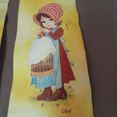Vintage prints and art Ward, DeGrazia, and lady dancing to man playing guitar