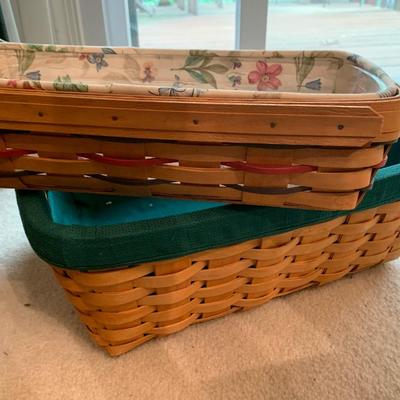 TWO Longaberger Baskets - Lot 348