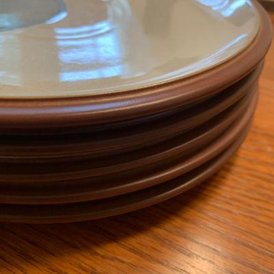 Denby Juice Fruits Plates / Coffee Mugs Breakfast Set - Lot 344