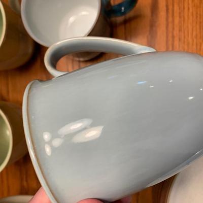 Denby Juice Fruits Plates / Coffee Mugs Breakfast Set - Lot 344