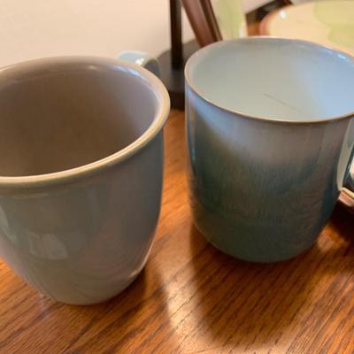 Denby Juice Fruits Plates / Coffee Mugs Breakfast Set - Lot 344