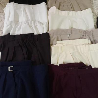 Women's pants different colors with two belts Size 14