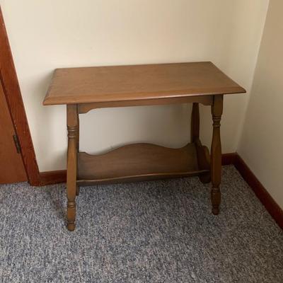 Side Table with angled Book Shelf