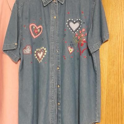 Women's button up Shirt Tops Henry Grethel, Christopher Banks, Pendleton, and others Size L