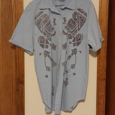 Women's button up Shirt Tops Henry Grethel, Christopher Banks, Pendleton, and others Size L