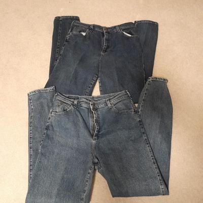 Two pair of Women's Jeans Lee Rider Size 14 Tall  / Long