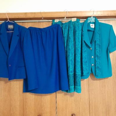 Women's Blazer / Suit Skirt Sets Leslie Fay 14 and Dallas 12/13