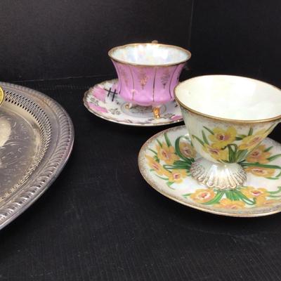 648 Teacup Assortment with Serving Tray