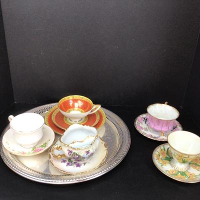 648 Teacup Assortment with Serving Tray