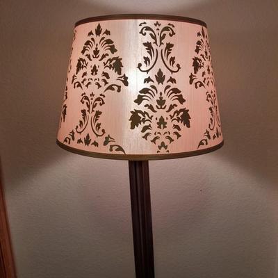 55" Metal base tripod Floor Lamp with decorative shade