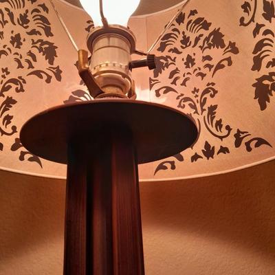 55" Metal base tripod Floor Lamp with decorative shade
