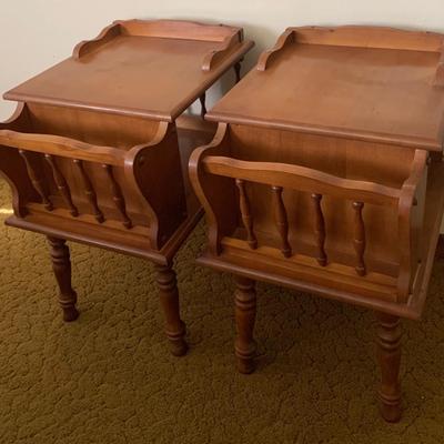 Pair Ethan Allen Early American End Tables