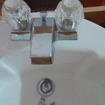 Bathroom Home Repair Counter Vanity with sink and faucet