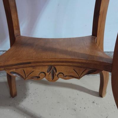 Beautiful washstand table with wooden chair