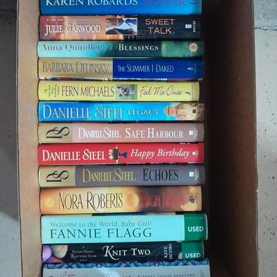 Hardback books, Romance, Nora Roberts, Danielle Steel, Annie Flag and more
