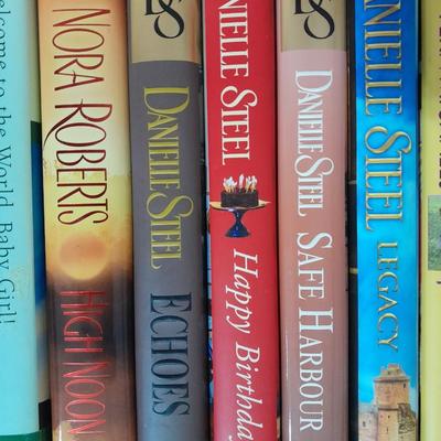 Hardback books, Romance, Nora Roberts, Danielle Steel, Annie Flag and more
