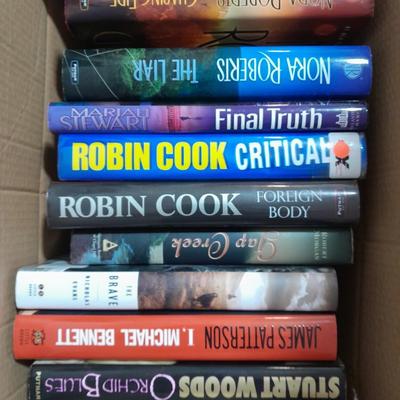 Hardback books Stuart Woods, James Patterson, Robin Cook and others