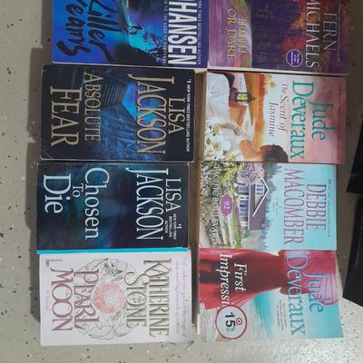 Soft Back Books including 3 set 50 shades of Grey, Debbie Macomber, Jude Deverlaux, Lisa Jackson and more