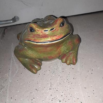 Large Ceramic happy frog for your yard or garden
