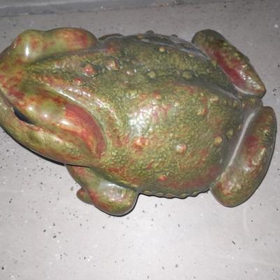 Large Ceramic happy frog for your yard or garden