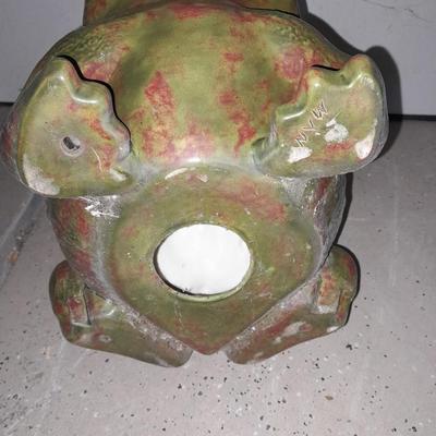 Large Ceramic happy frog for your yard or garden