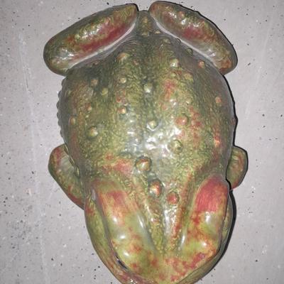 Large Ceramic happy frog for your yard or garden