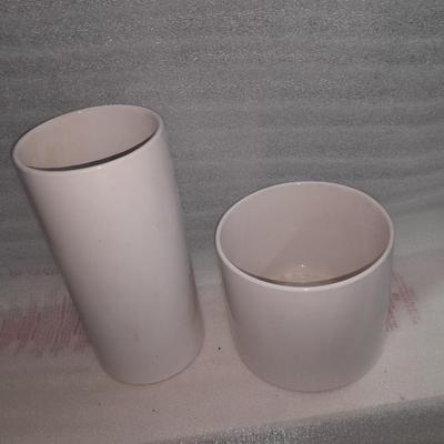Remainder of Ikea different sized Ikea White pillar vases / crocks for special events or home use