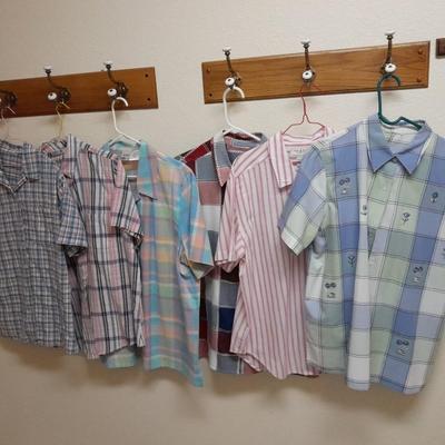 Women's short sleeved button up tops American weekend, Lee Riders L & XL
