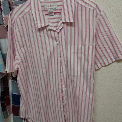 Women's short sleeved button up tops American weekend, Lee Riders L & XL