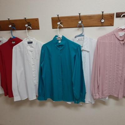 Long Sleeved Silky Women's Shirt tops L & XL Yves St. Clair, La Blouse, and others