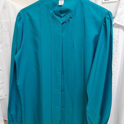 Long Sleeved Silky Women's Shirt tops L & XL Yves St. Clair, La Blouse, and others