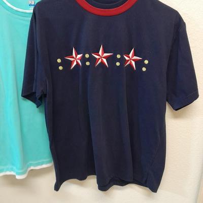 Women's short Sleeved shirt tops, L & XL Christopher Banks, SB, Croft & Barrow